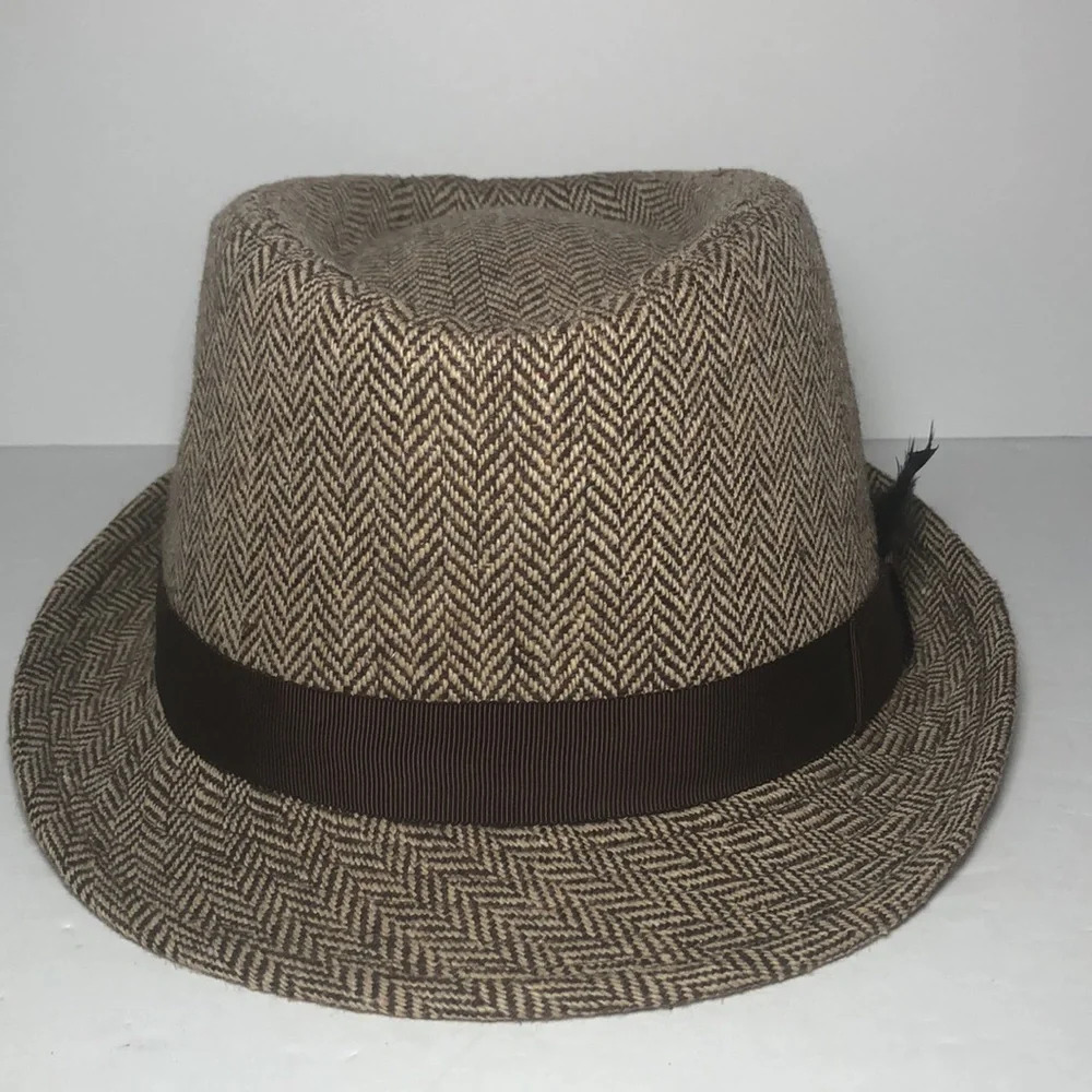 San Diego Hat Co. Men’s Herringbone Fedora Hat - Picture 5 of 10